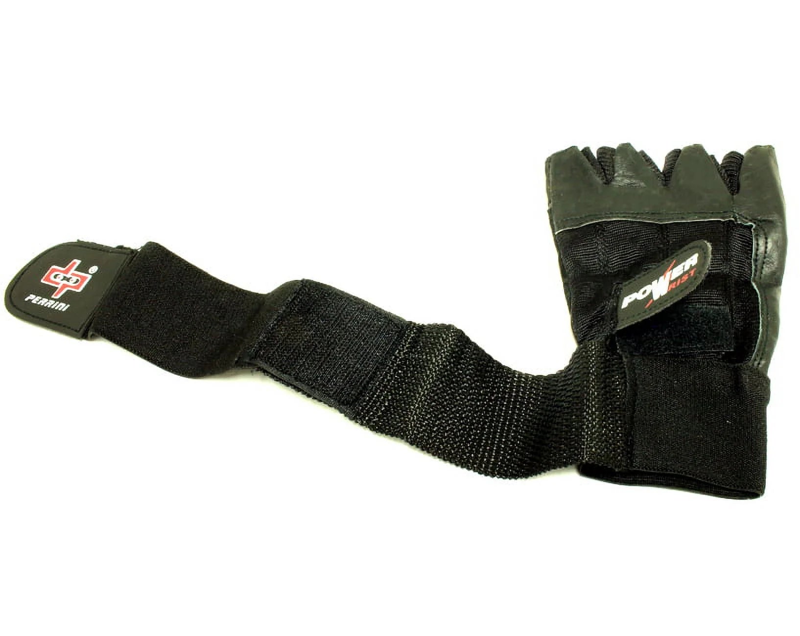 Black Leather Weight Lifting Fingerless Workout Gloves 281 S-XXL