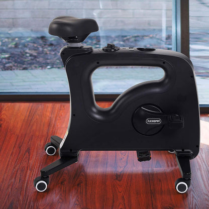 Home Office Standing Desk Exercise Bike Height Adjustable Cycle - Deskcise Pro (Without Desktop Black)