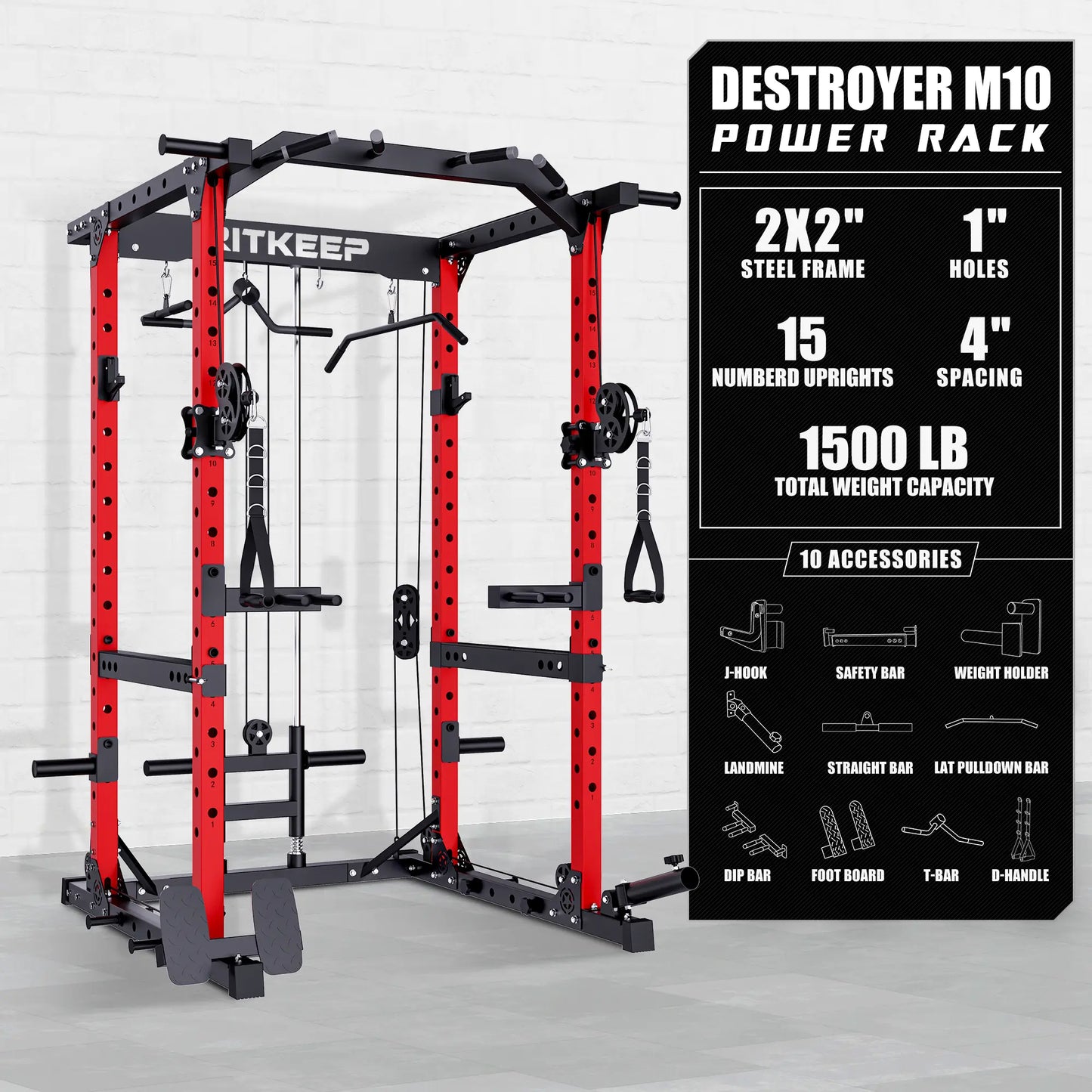 Destroyer M10 ALL-IN-ONE Home Gym Power Rack