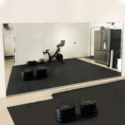 HD Gym Mirror 1/4 In. Thick 36 In. W X 72 In. H Tempered Glass, Safety-Backed, Free Hardware Included