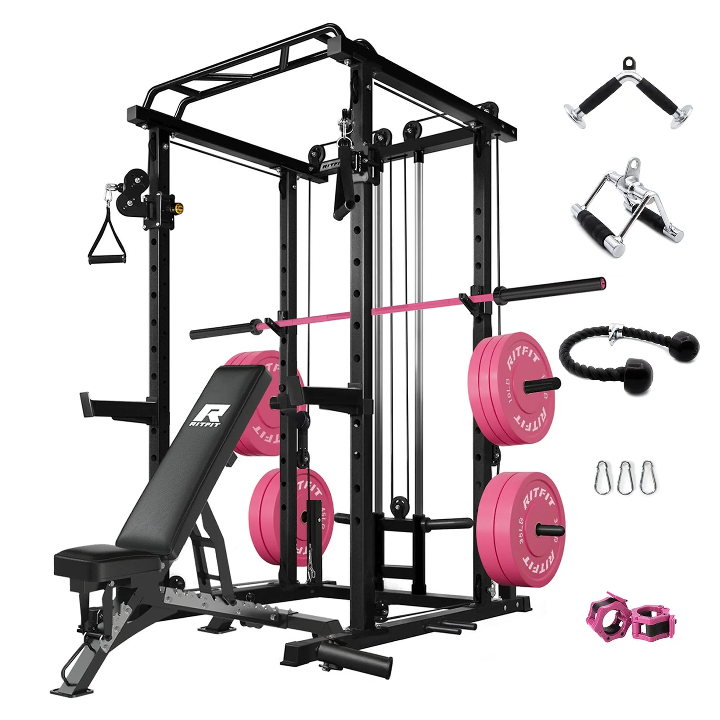 P6 All-In-One Pink Home Gym Package