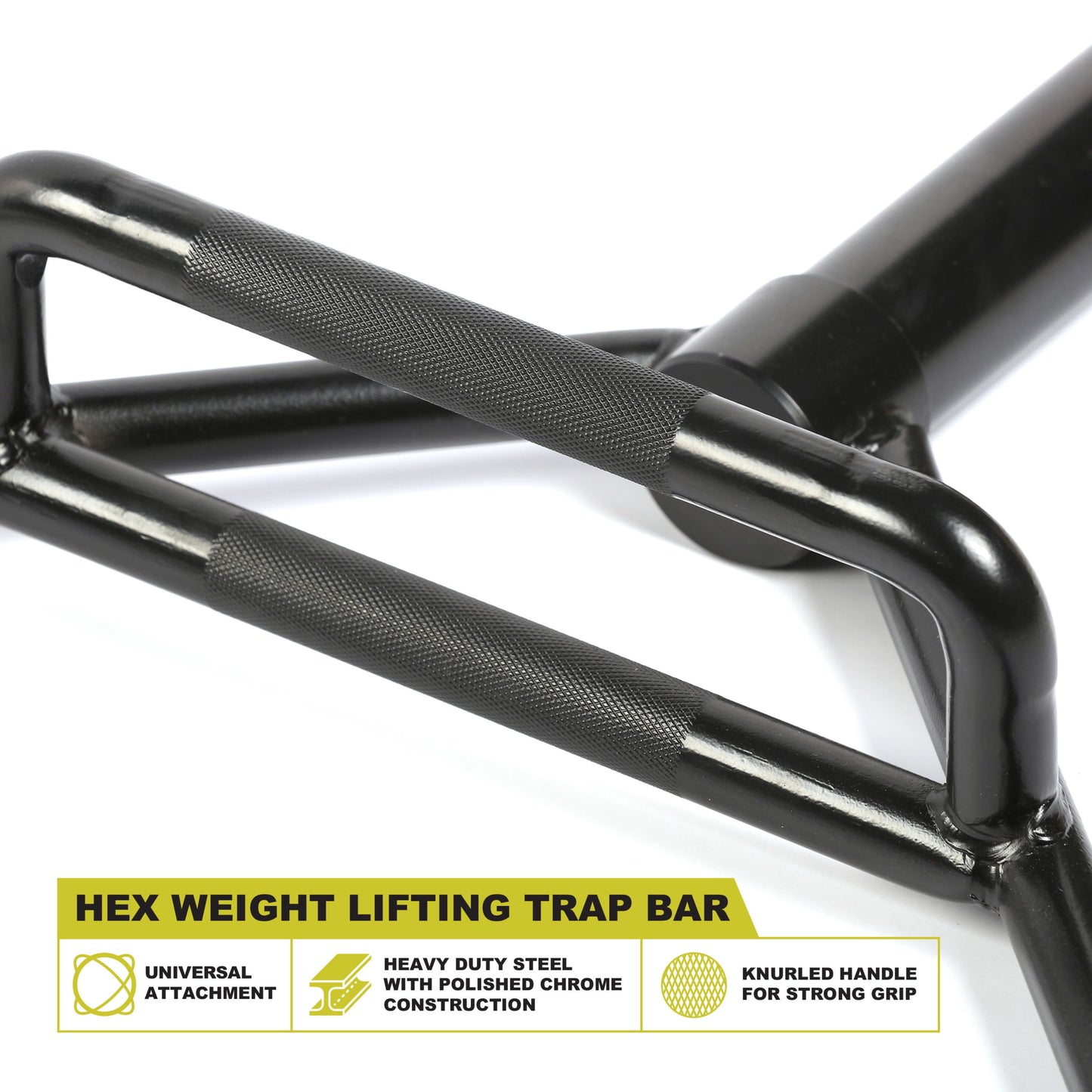 , Olympic 2-In Hex Weight Lifting Trap Bar, 1000-Pounds Capacity