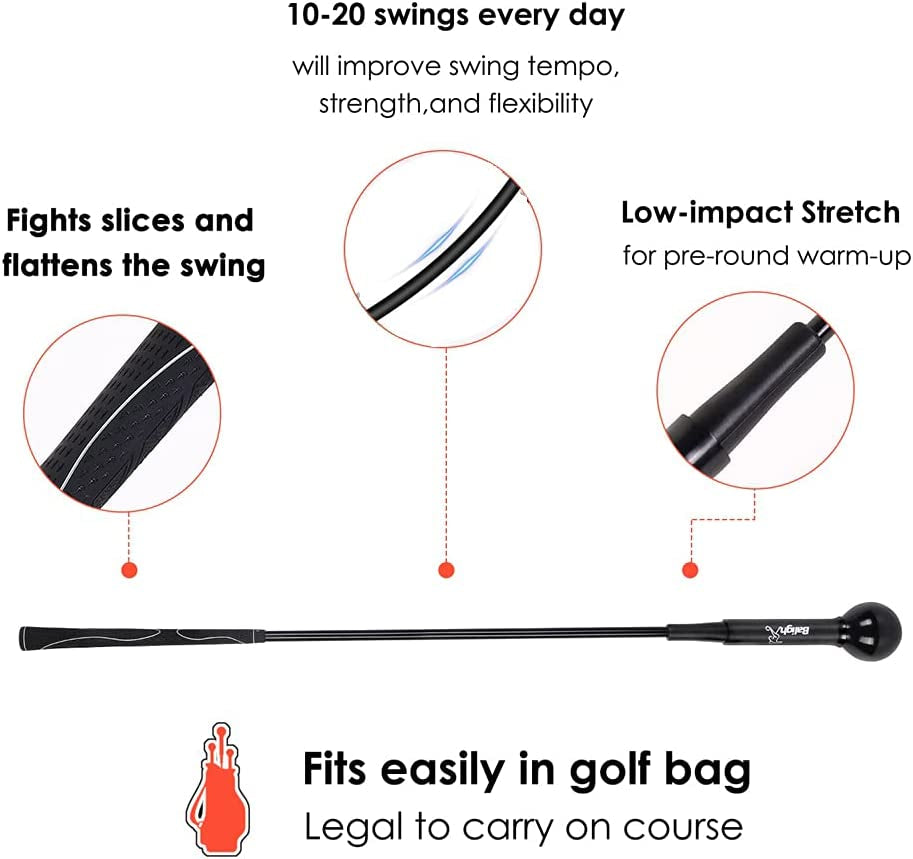 Golf Swing Training Aid Golf Swing Trainer Aid Golf Practice Warm-Up Stick for Strength Flexibility and Tempo Training Golf Golf Swing Aid for Men and Women