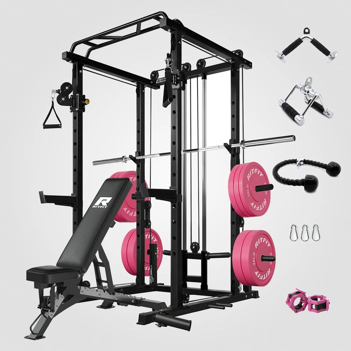 P6 All-In-One Pink Home Gym Package