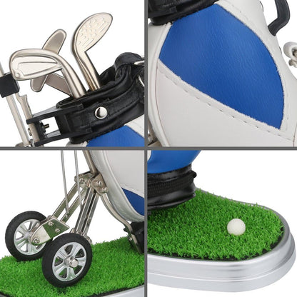 Golf Gifts for Men Golf Pen Holder Stocking Stuffers for Golfers Funny Gifts Unique Office Supplies Desk Decor, Gift for Birthday Christmas Golf Tournament for Boss Dad Husband Golf Lovers