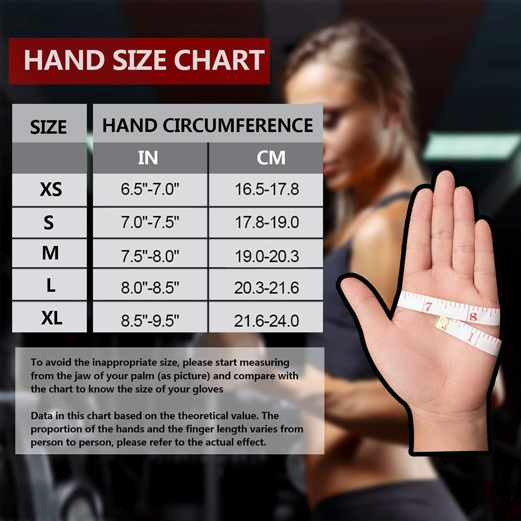 Workout Gloves for Women Men - Weight Lifting Gloves with Full Palm Protection & Extra Grip for Women Gym, Weightlifting, Weight Lift, Rowing, Exercise, Sport, Cycling