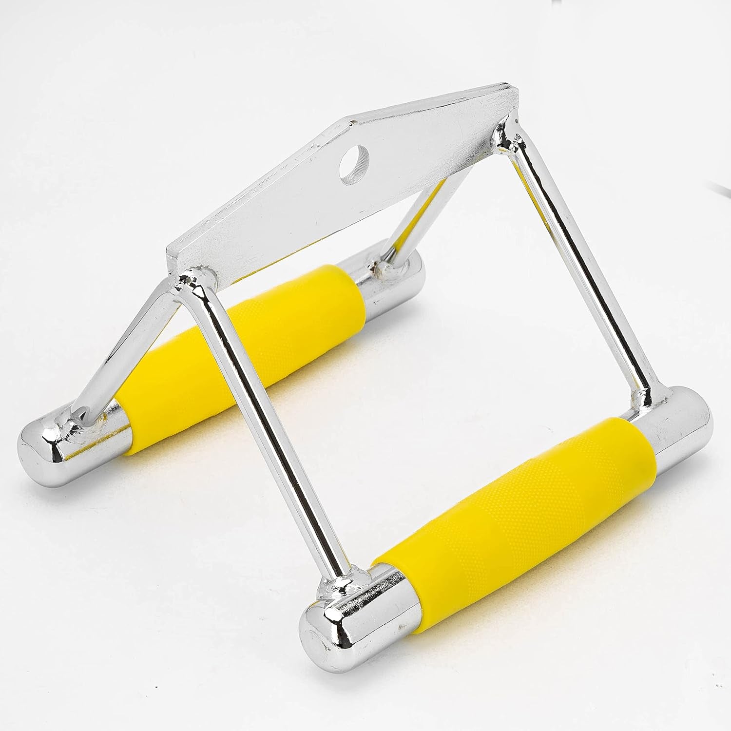 V Shaped Press down Bar, Double D Handle, Pull down Cable Machine Handle Attachments Neon Yellow Handle