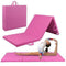 6 Ft. X 2 Ft. X 2 In. Tri-Fold Gymnastic Folding Exercise Aerobics Pink Stretching Yoga Mat