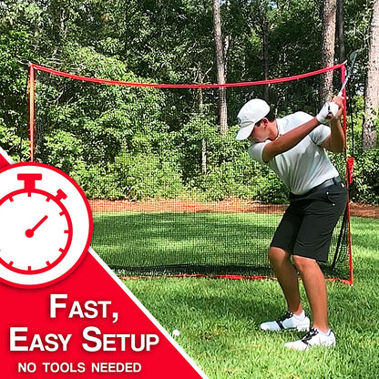 Heavy Duty Golf Net - Golf Net for Backyard Driving or Indoor Garage Golf Practice - 10X7 Feet Hitting Net Area - Perfect Equipment for Any Golfer